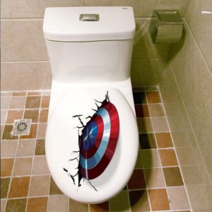 3D samolepka na toaletní prkénko | Avengers