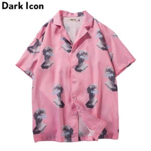Růžová pánská košile Dark Icon - Xxl, Ruzova