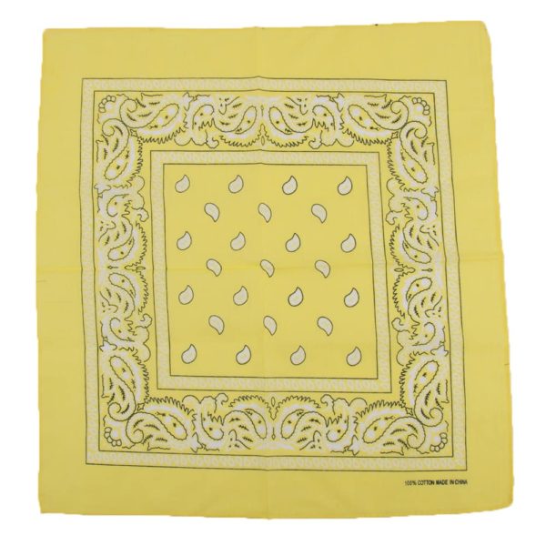 Luxusní  Hip-Hop Bandana šátek unisex - Yellow