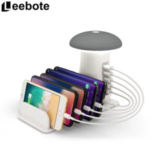 Nabíjecí stanice pro mobilní telefony Leebote - C-1, Seda