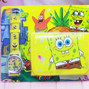 Hodinky a peněženka Spongebob