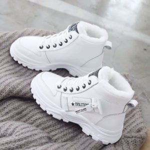 Dámské zimní zateplené street boty - White, 40