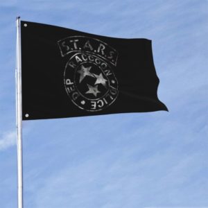 Závěsná dekorační vlajka s potiskem Resident Evil