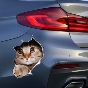 3D Samolepka na auto v podobě kočky