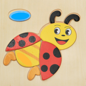 3D dětské puzzle motiv beruška - dřevěné hračky