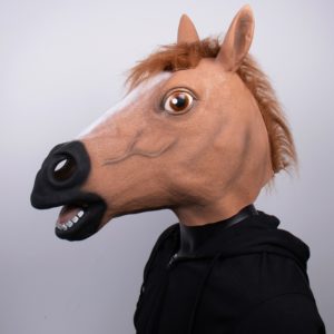 Strašidelná Halloweenská koňská maska