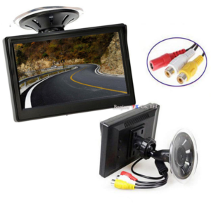 Bezdrátová parkovací kamera s monitorem do auta (Černá 12V)